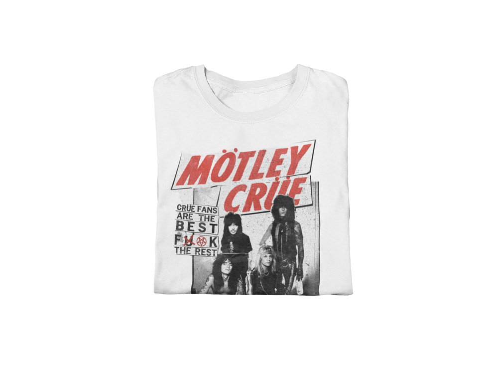 Motley Crue Crue Fans Jumbo Print T-shirt [] (ONLINE ORDER ONLY)