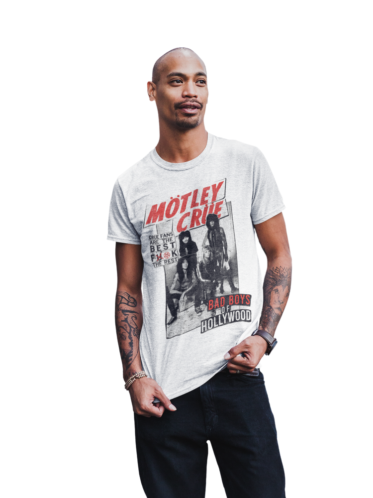 Motley Crue Crue Fans Jumbo Print T-shirt [] (ONLINE ORDER ONLY)