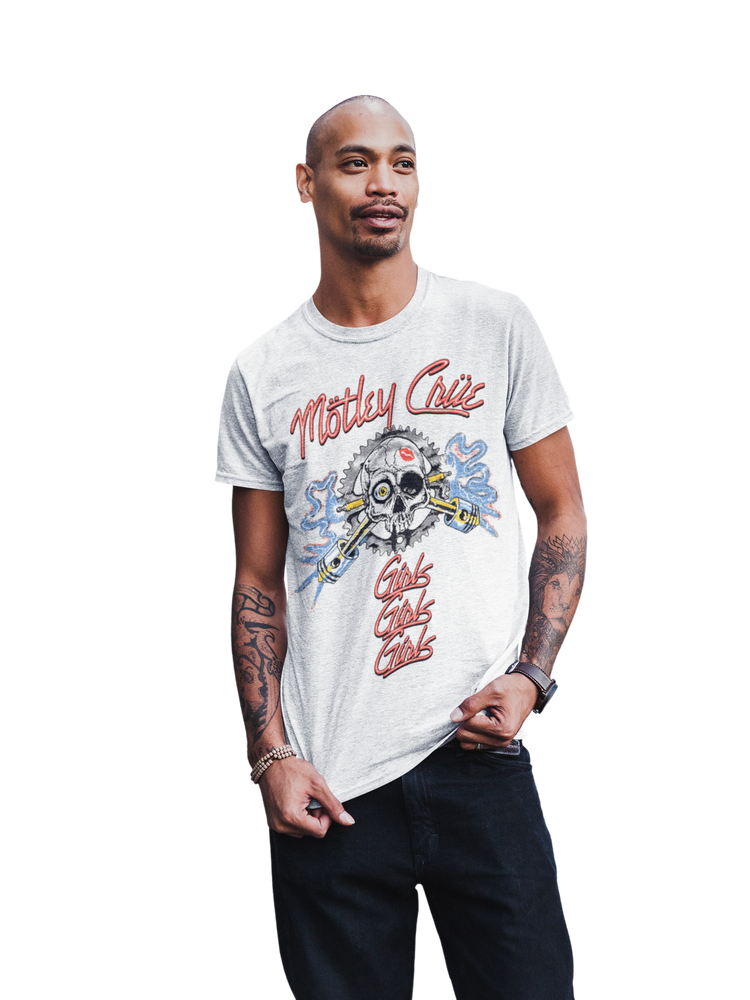 Motley Crue Girl's Skull Jumbo Print T-shirt [] (ONLINE ORDER ONLY)