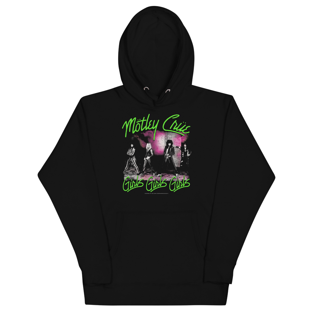 Motley Crue Green Girls Classic Hoodie [] (ONLINE ORDER ONLY)