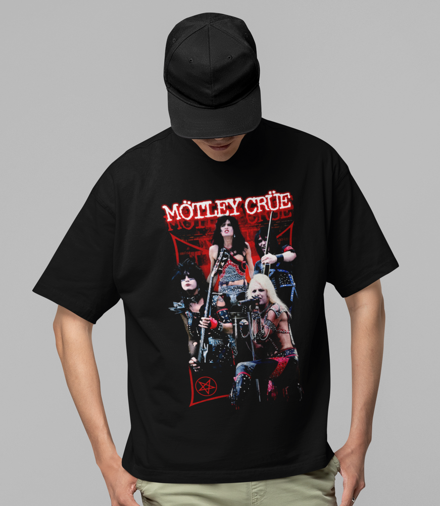Motley Crue Live Jumbo Print T-shirt [] (ONLINE ORDER ONLY)
