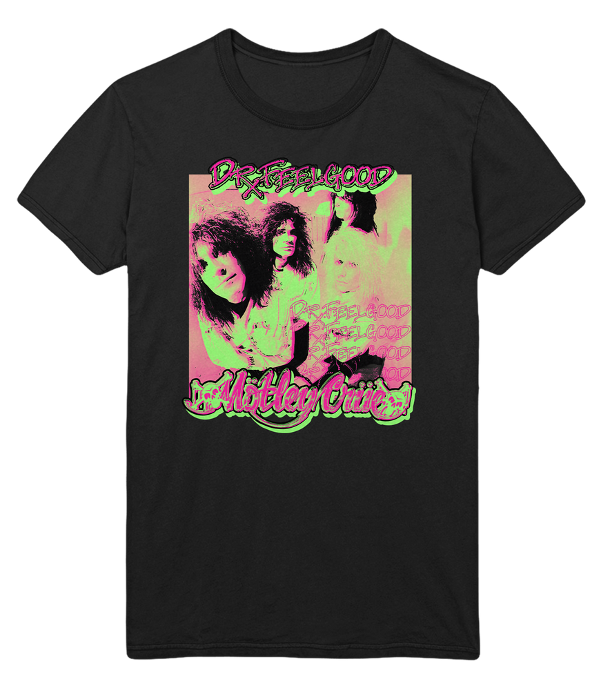 Motley Crue Neon Trip Dr. Feelgood Jumbo Print T-Shirt [] (ONLINE ORDER ONLY)