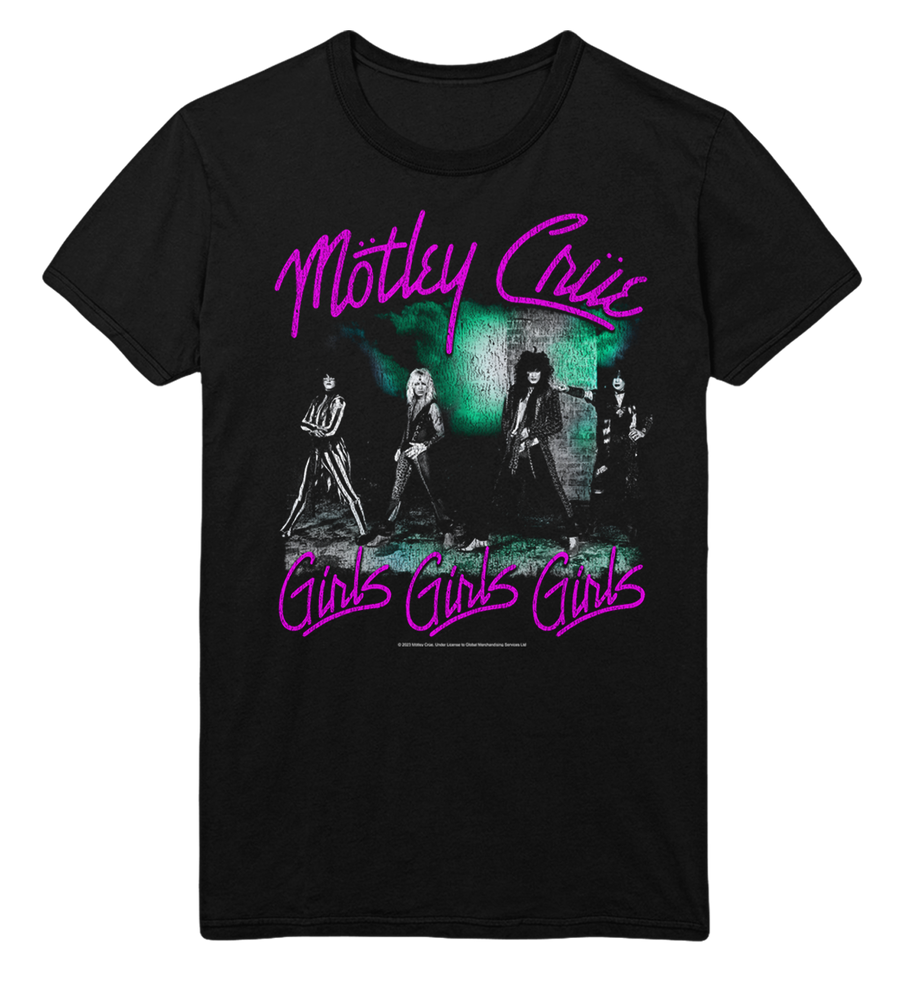 Motley Crue Pink Girls Jumbo Print T-Shirt [] (ONLINE ORDER ONLY)