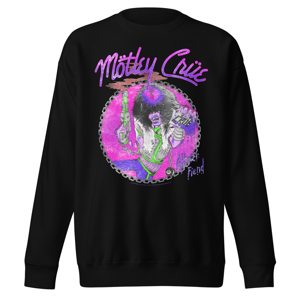 Motley Crue Purple Allister Jumbo Print Sweatshirt [] (ONLINE ORDER ONLY)