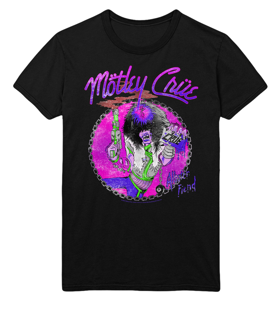 Motley Crue Purple Allister Jumbo Print T-Shirt [] (ONLINE ORDER ONLY)