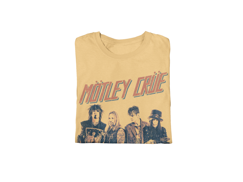 Motley Crue - Retro Boomin Jumbo Print T-Shirt [Apparel] (ONLINE ORDER ONLY)