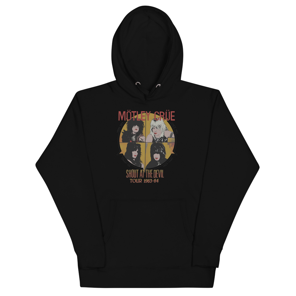 Motley Crue Shout 83/84 Tour Classic Hoodie [Apparel] (ONLINE ORDER ONLY)