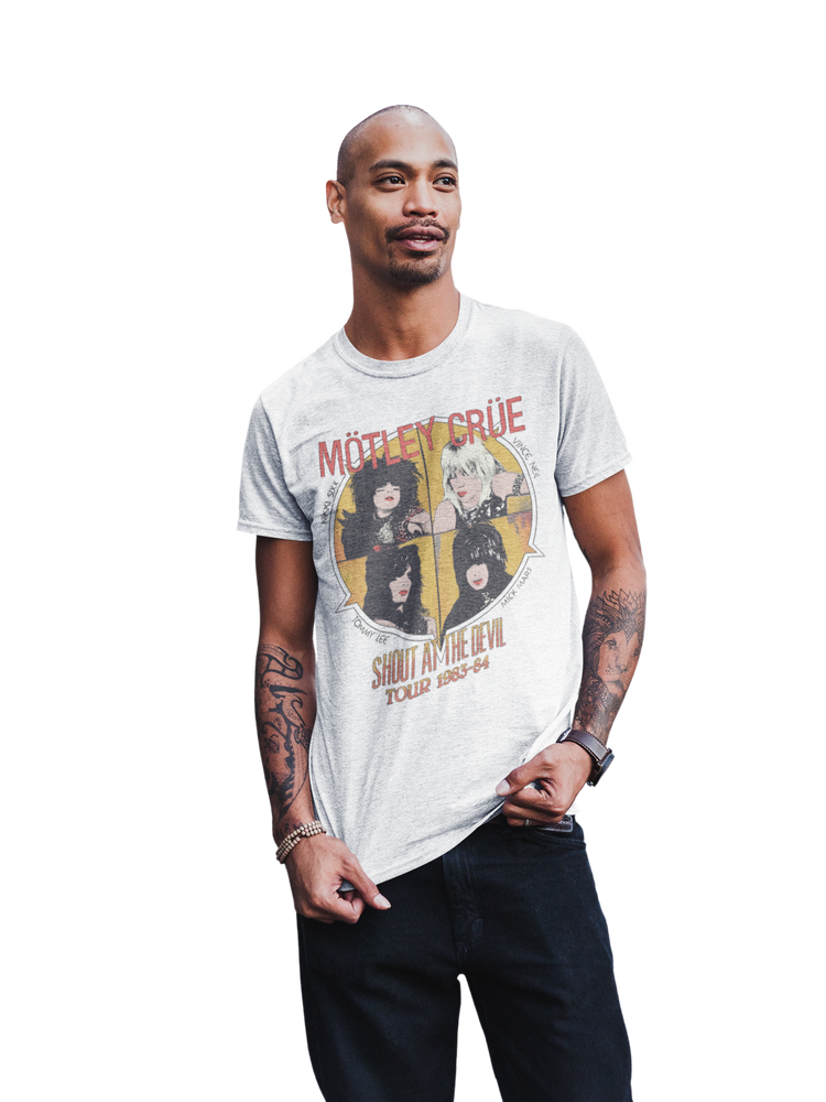 Motley Crue - Shout 83/84 Tour Jumbo Print T-Shirt [] (ONLINE ORDER ONLY)