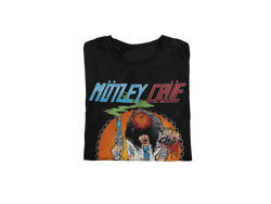 Motley Crue Smoking Allister Jumbo Print T-shirt [] (ONLINE ORDER ONLY)