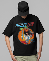 Motley Crue Smoking Allister Jumbo Print T-shirt [] (ONLINE ORDER ONLY)