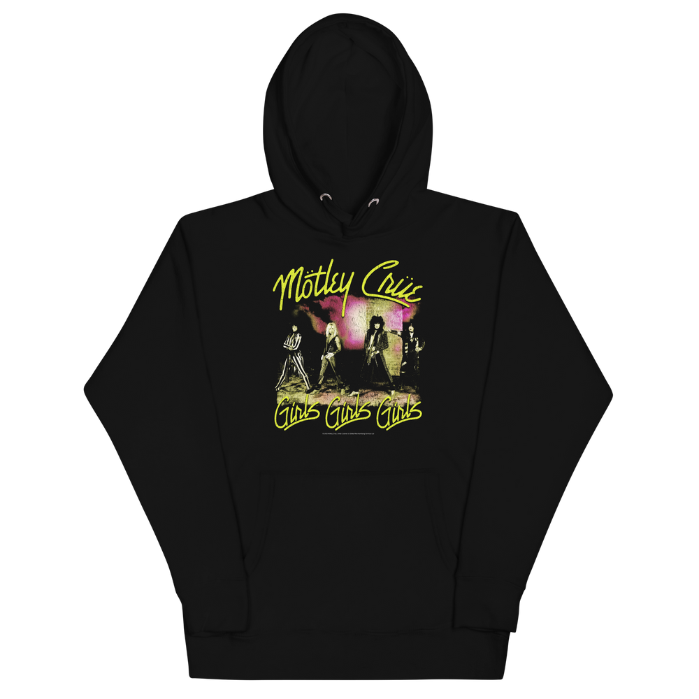 Motley Crue Yellow Girls Classic Hoodie [] (ONLINE ORDER ONLY)