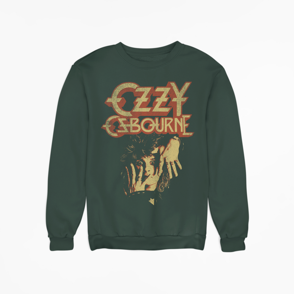 Ozzy Osbourne - Late 80s Vintage Ozzy Jumbo Print Sweatshirt [Apparel] (ONLINE ORDER ONLY)