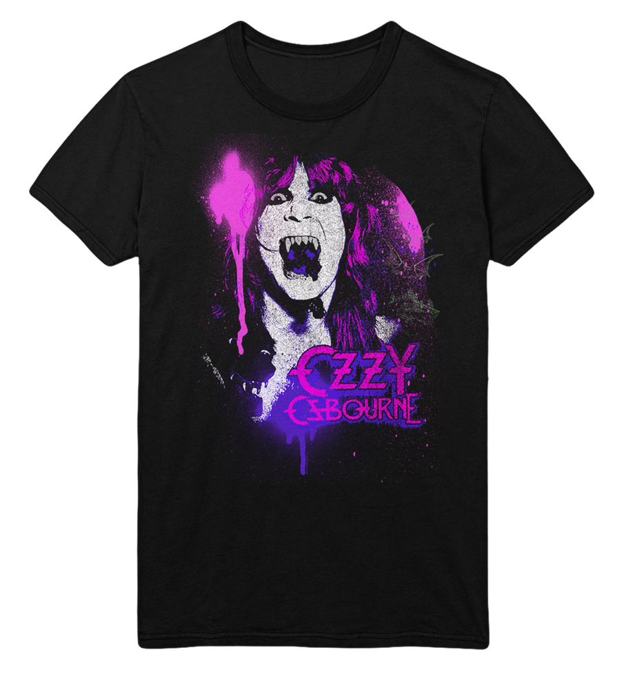 Ozzy Osbourne Purple Screaming Jumbo Print T-Shirt [] (ONLINE ORDER ONLY)
