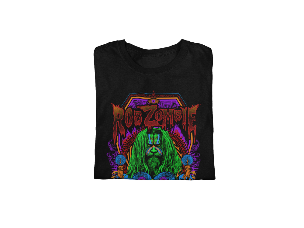 Rob Zombie - Pyschedelic Jumbo Print T-Shirt [] (ONLINE ORDER ONLY)
