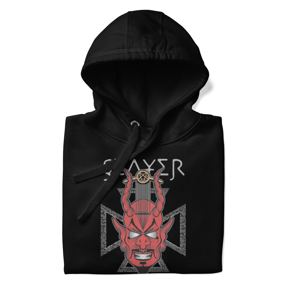 Slayer Devil's Horns Vintage Hoodie [] (ONLINE ORDER ONLY)