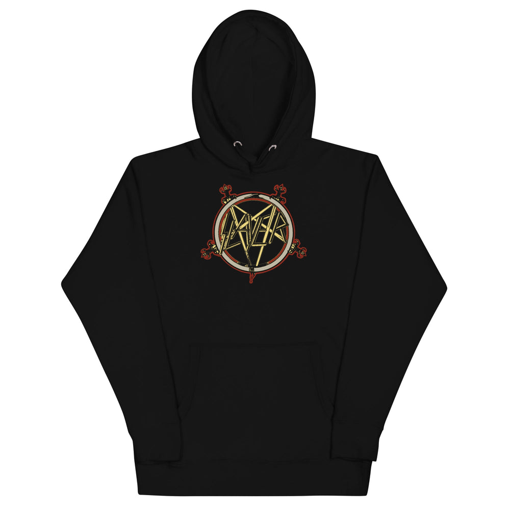 Slayer - Pentagram Logo Hoodie WS [] (ONLINE ORDER ONLY)
