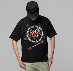 Slayer Sword Logo Jumbo Print T-shirt [] (ONLINE ORDER ONLY)