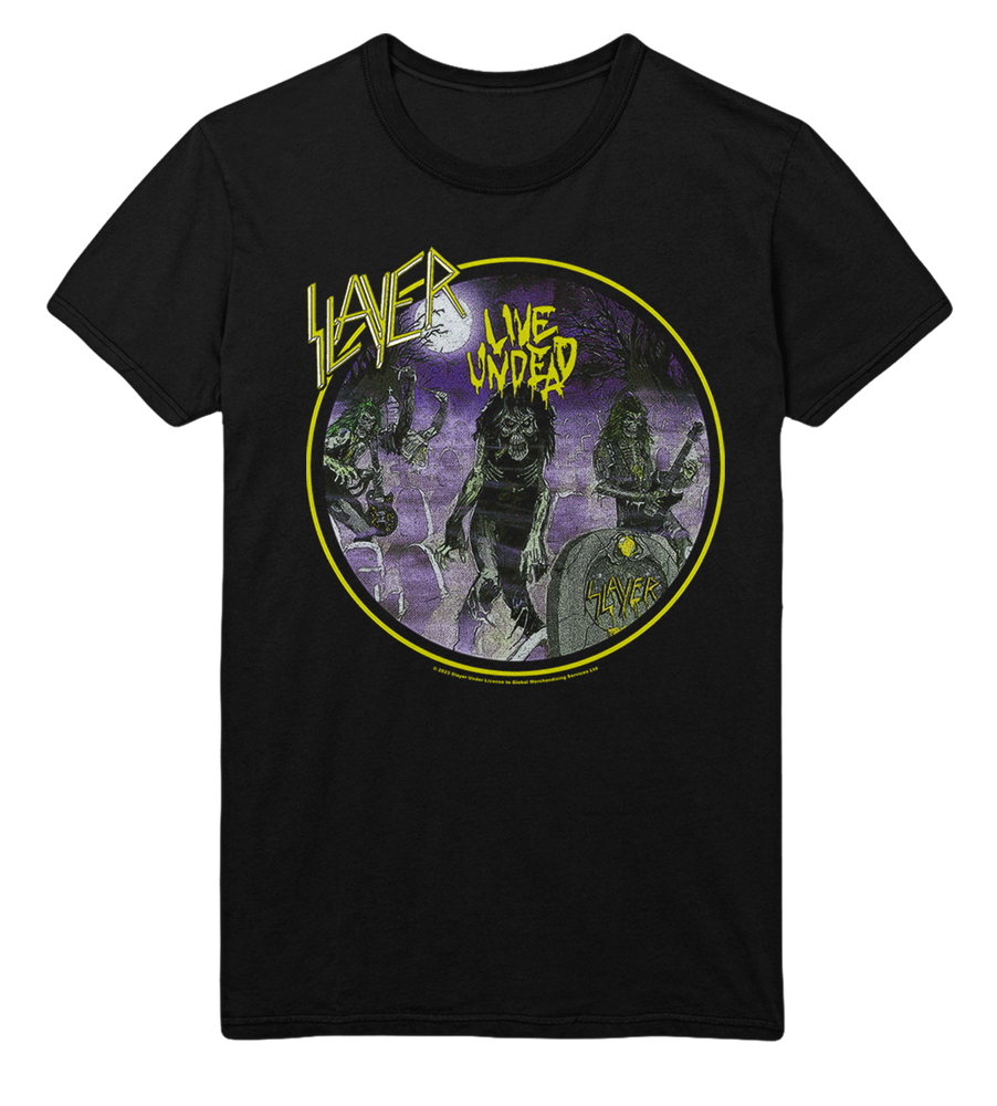 Slayer Yellow Undead Jumbo Print T-Shirt [] (ONLINE ORDER ONLY)