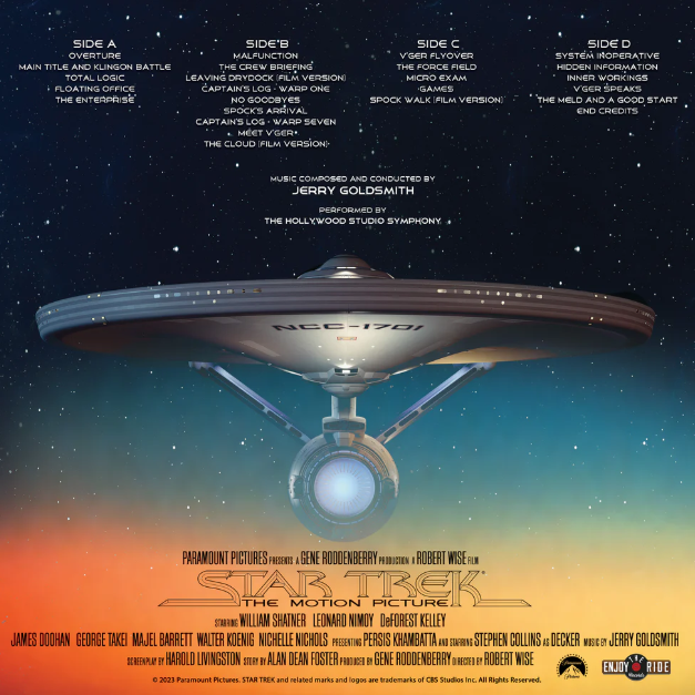 Star Trek: The Motion Picture – The Director’s Edition (Music from the Motion Picture) (LITA Exclusive 2LP Blue & White Swirl) [Vinyl] (ONLINE ORDER ONLY)