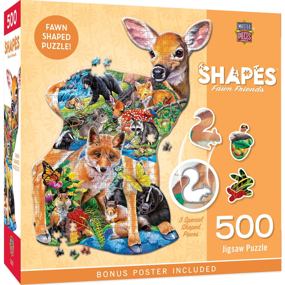 Shapes - Fawn Friends 500 Piece Jigsaw Puzzle (ONLINE ORDER ONLY)