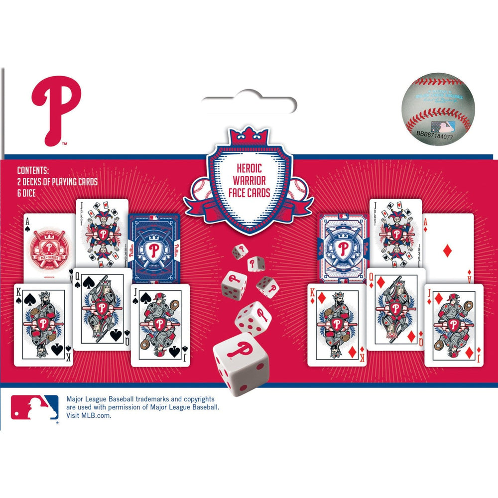 Philadelphia Phillies - 2-Pack Playing Cards & Dice Set (ONLINE ORDER ONLY)
