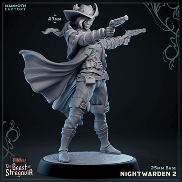 Stragovian Nightwarden: Sculpt 2 (Female Human Gunslinger) (Online Order Only)