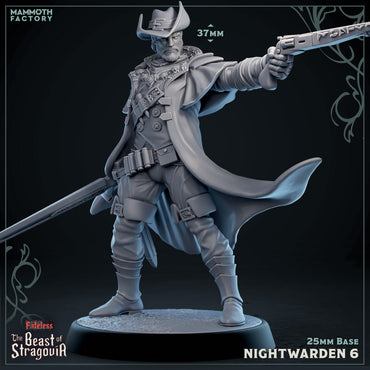 Stragovian Nightwarden: Sculpt 6 (Male Human Ranger) (Online Only)