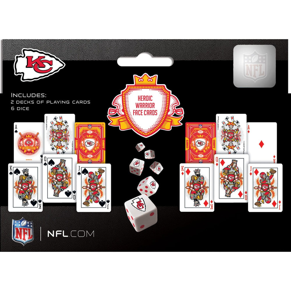 Kansas City Chiefs - 2-Pack Playing Cards & Dice Set (ONLINE ORDER ONLY)