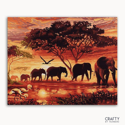 Sunset Elephants (ONLINE ORDER ONLY)
