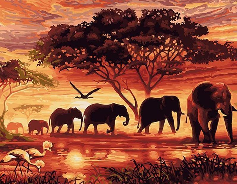Sunset Elephants (ONLINE ORDER ONLY)