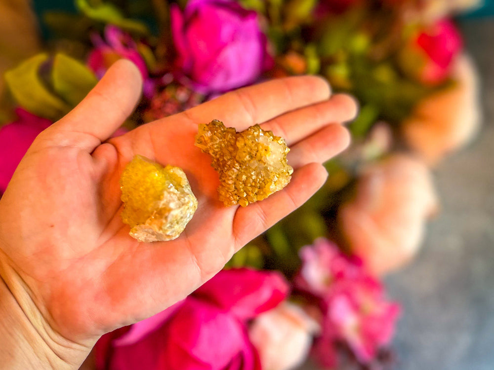 Golden Healer Spirit Quartz, Sunshine Cactus Quartz, Yellow Spirit Quartz, Ethically Sourced Crystals (ONLINE ORDER ONLY)