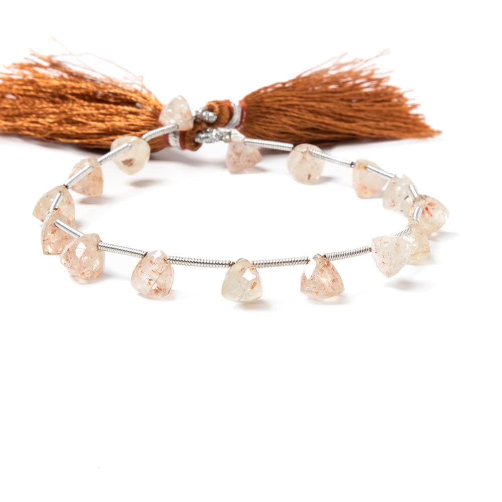 Sunstone Beads Top Drilled Trillion (Size - 5x5x5mm to 6x6x6mm) (ONLINE ORDER ONLY)