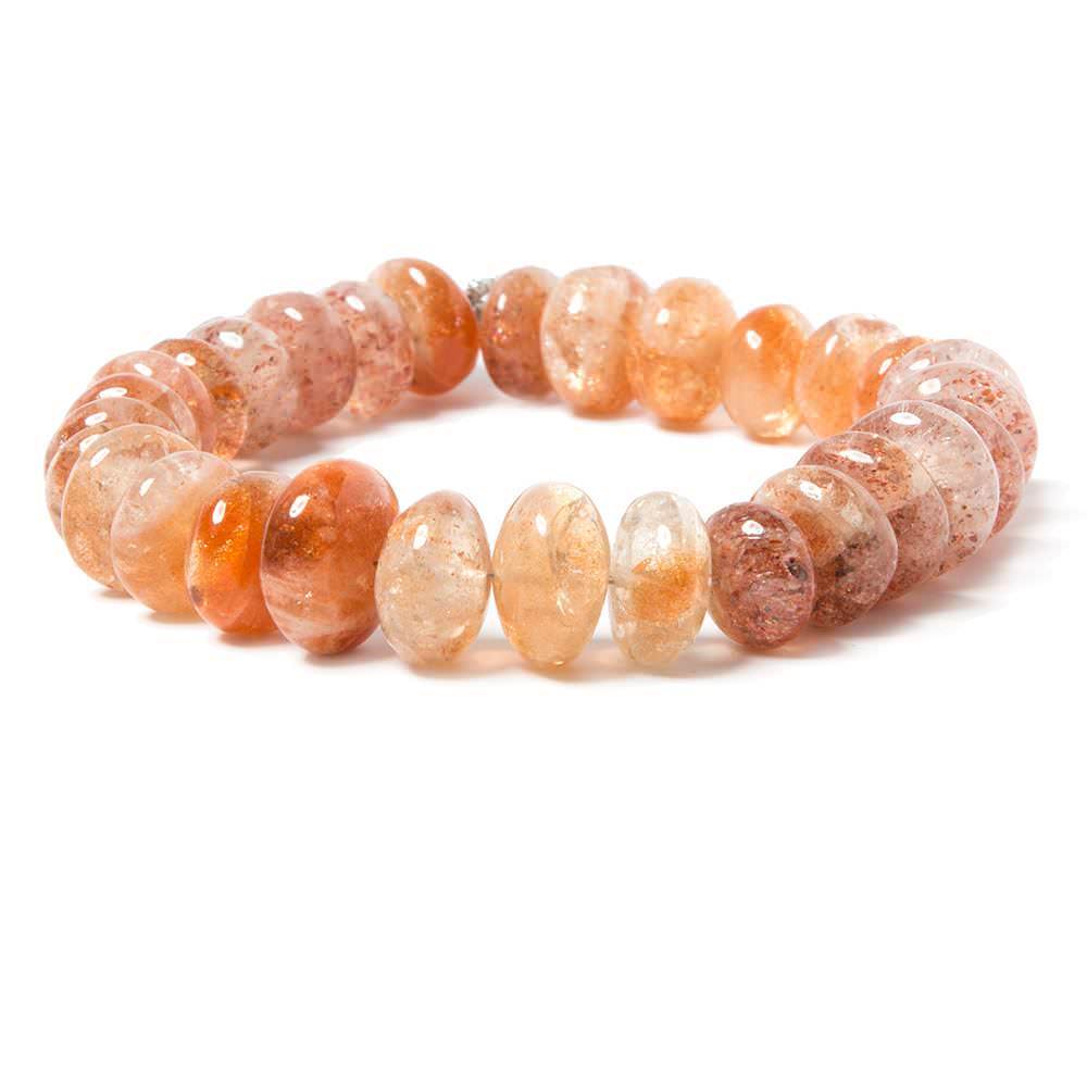 Sunstone Plain Rondelle Beads (ONLINE ORDER ONLY)