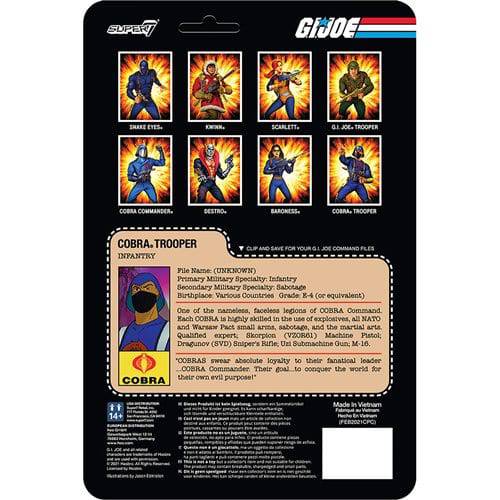 Super7 G.I. Joe 3 3/4-Inch ReAction Figure - Select Figure(s) (Online Order Only)