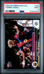 Graded 2024 Topps Now UCL Lamine Yamal #148 Rookie RC Soccer Card PSA 9 Mint (ONLINE ORDER ONLY)