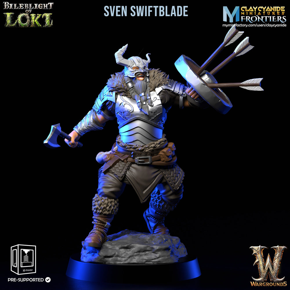 3D Printed Clay Cyanide Bileblight of Loki Vikings 28 32 mm D&D (Online Only)