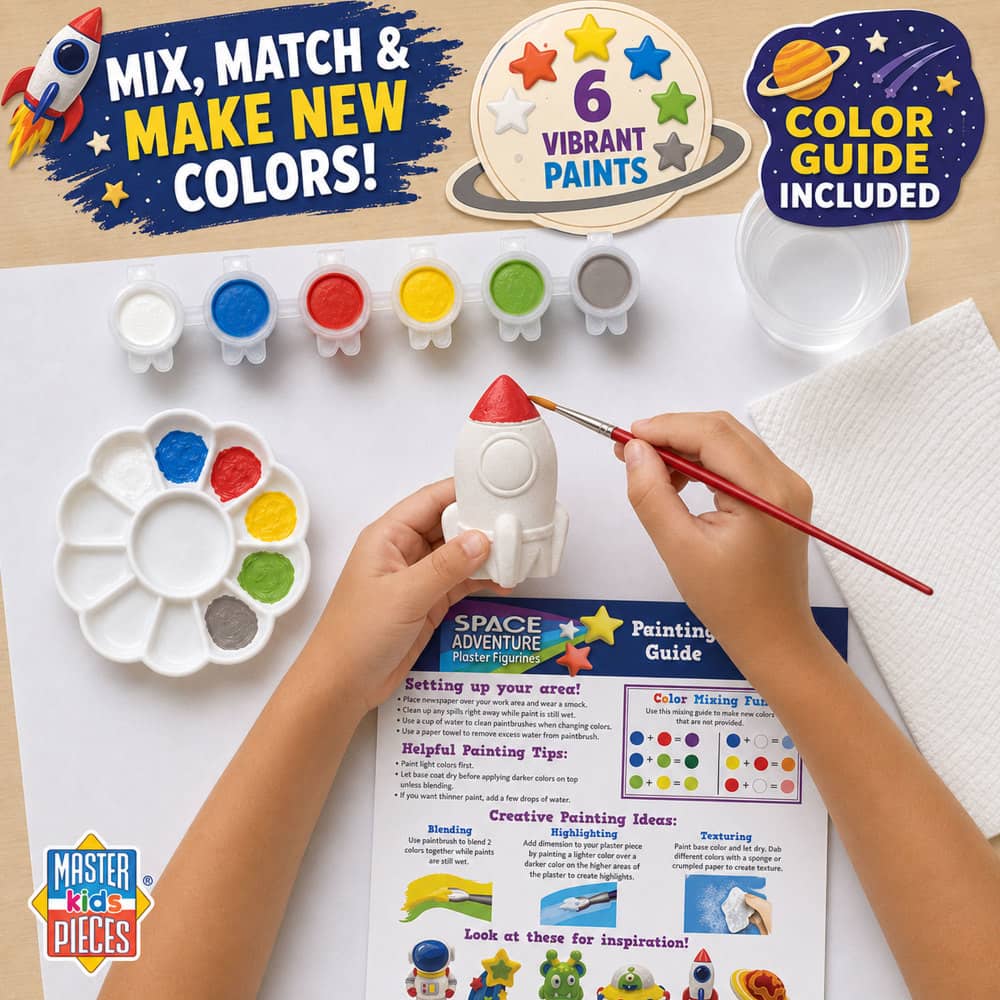 Space Adventure - Plaster Figurine Paint Set