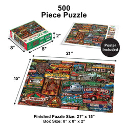 Greetings From The Lake - 500 Piece Jigsaw Puzzle
