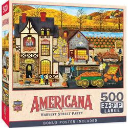 Americana - Harvest Street Party 500 Piece EZ Grip Jigsaw Puzzle (ONLINE ORDER ONLY)