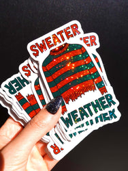 Sweater Weather Horror Sticker