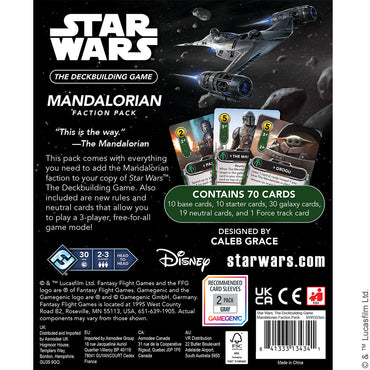 Star Wars: The Deckbuilding Game - Mandalorian Faction Pack (ONLINE ORDER ONLY)