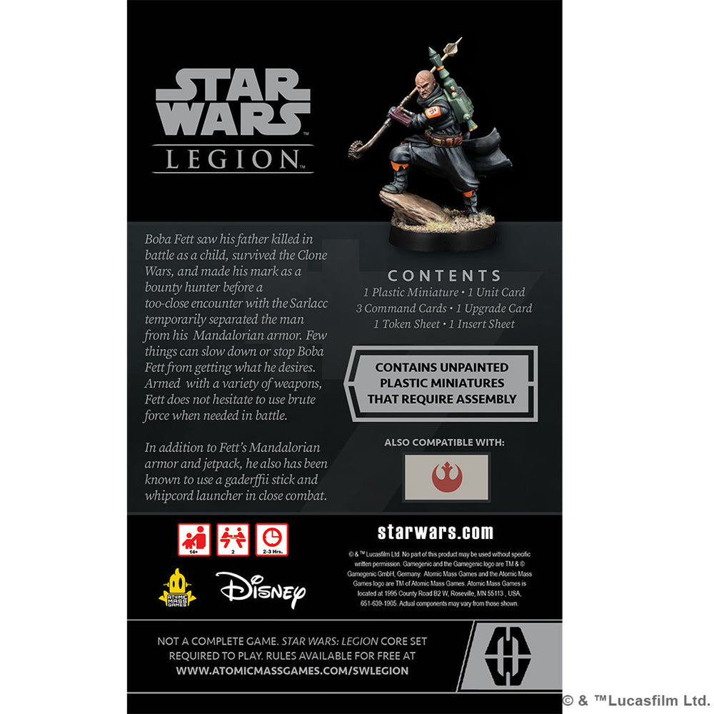 Star Wars Legion: Boba Fett (Daimyo) Operative Expansion (ONLINE ORDER ONLY)
