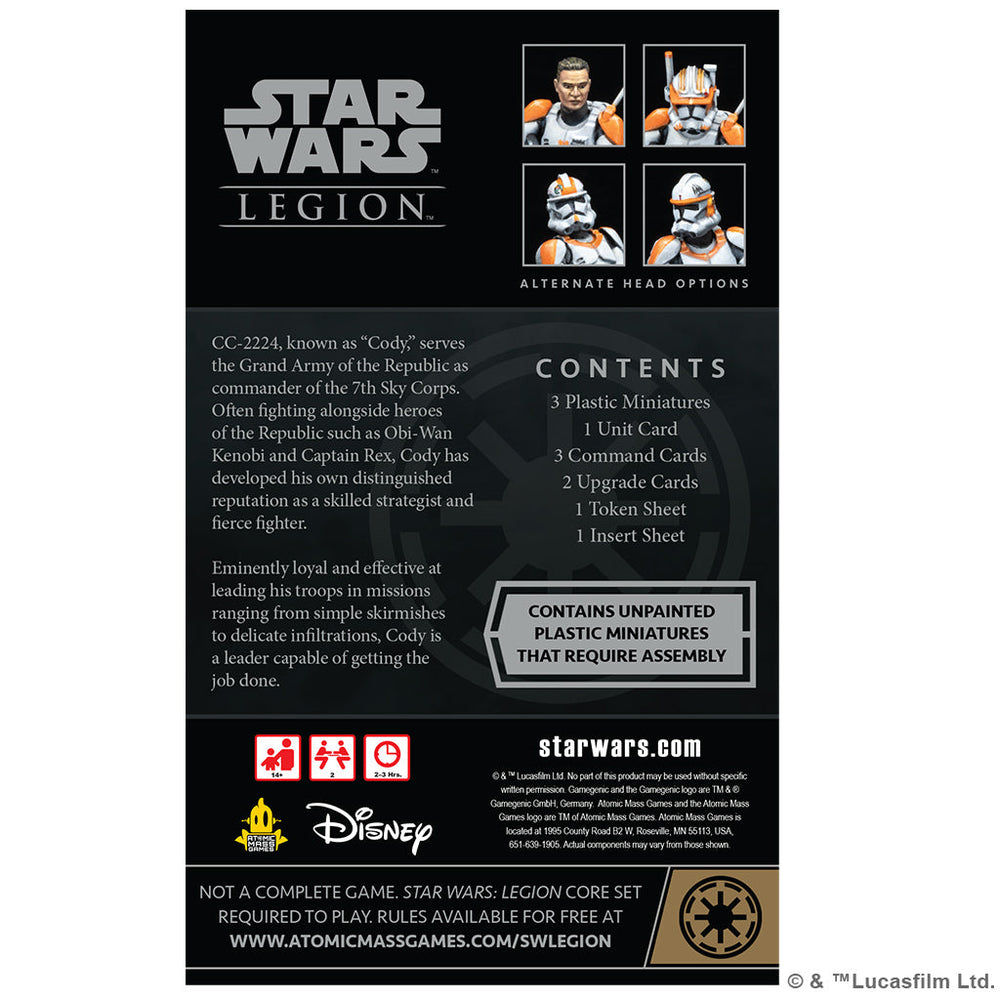 Star Wars: Legion - Clone Commander Cody Commander Expansion (ONLINE ORDER ONLY)