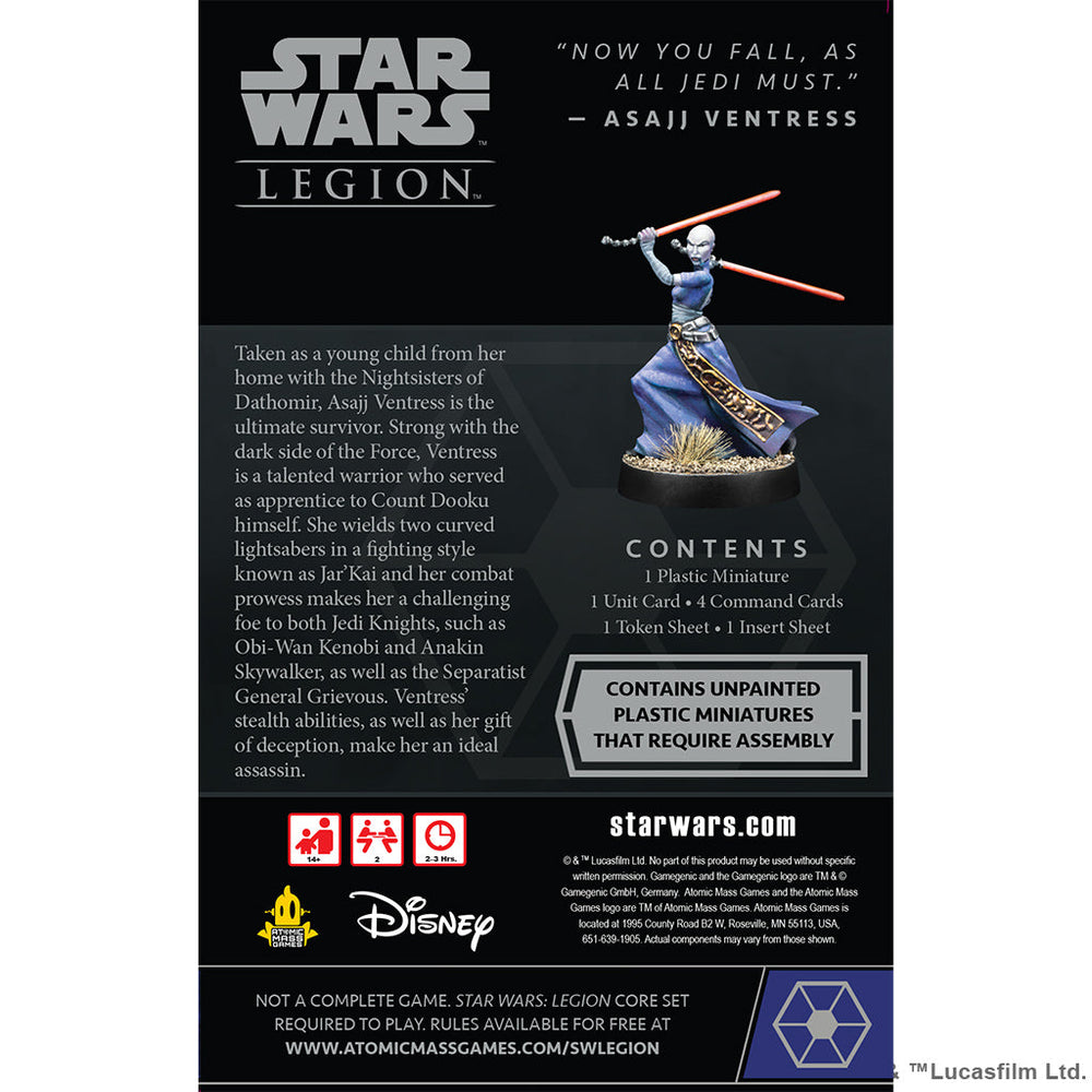 Star Wars: Legion - Asajj Ventress Operative Expansion (ONLINE ORDER ONLY)