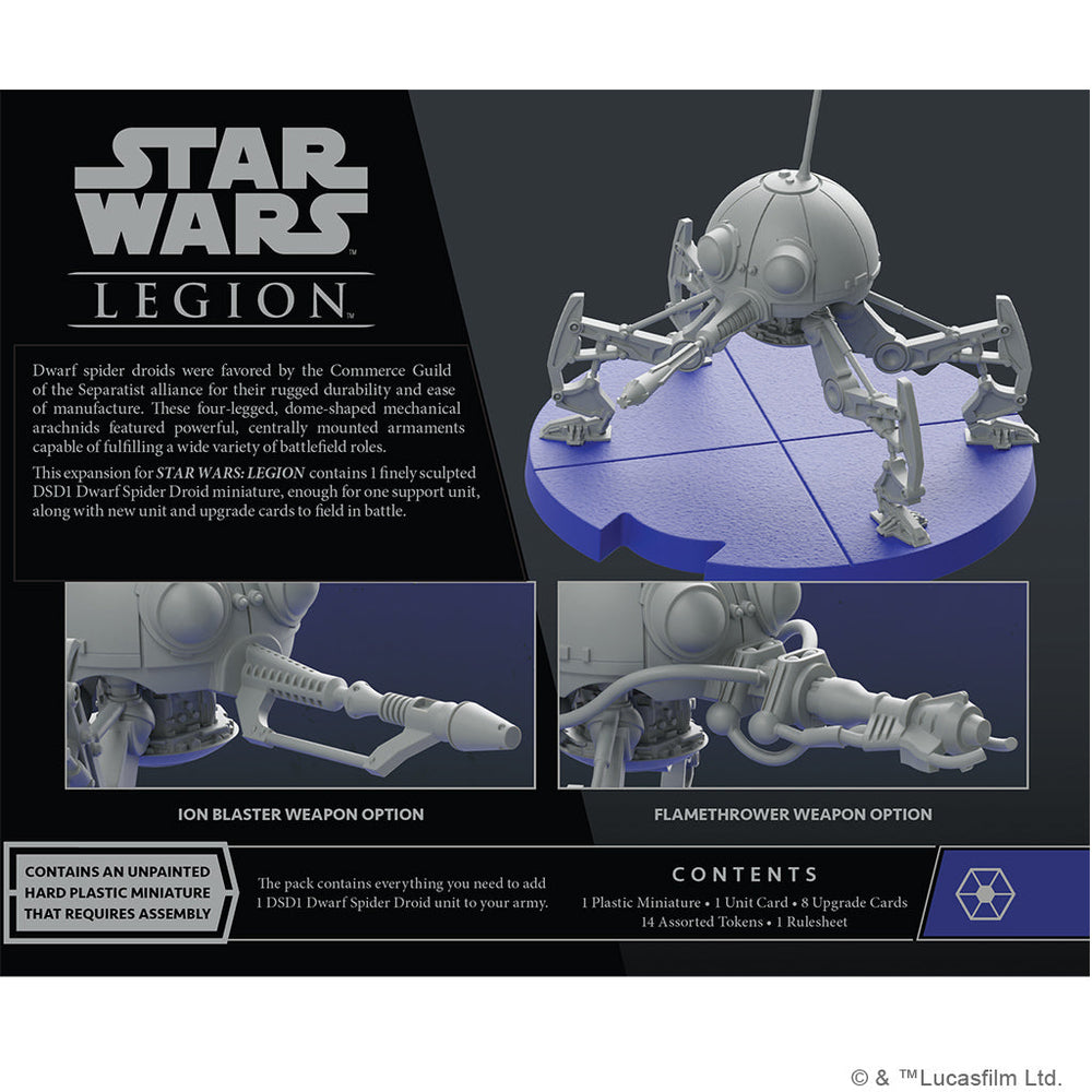 Star Wars Legion: DSD1 Dwarf Spider Droid Unit Expansion (ONLINE ORDER ONLY)