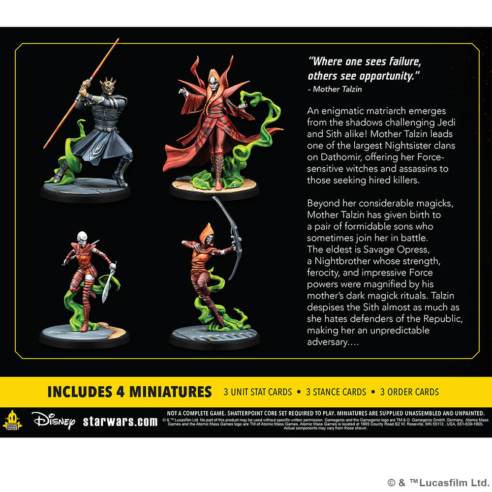 Star Wars Shatterpoint: Witches of Dathomir - Mother Talzin Squad Pack (ONLINE ORDER ONLY)