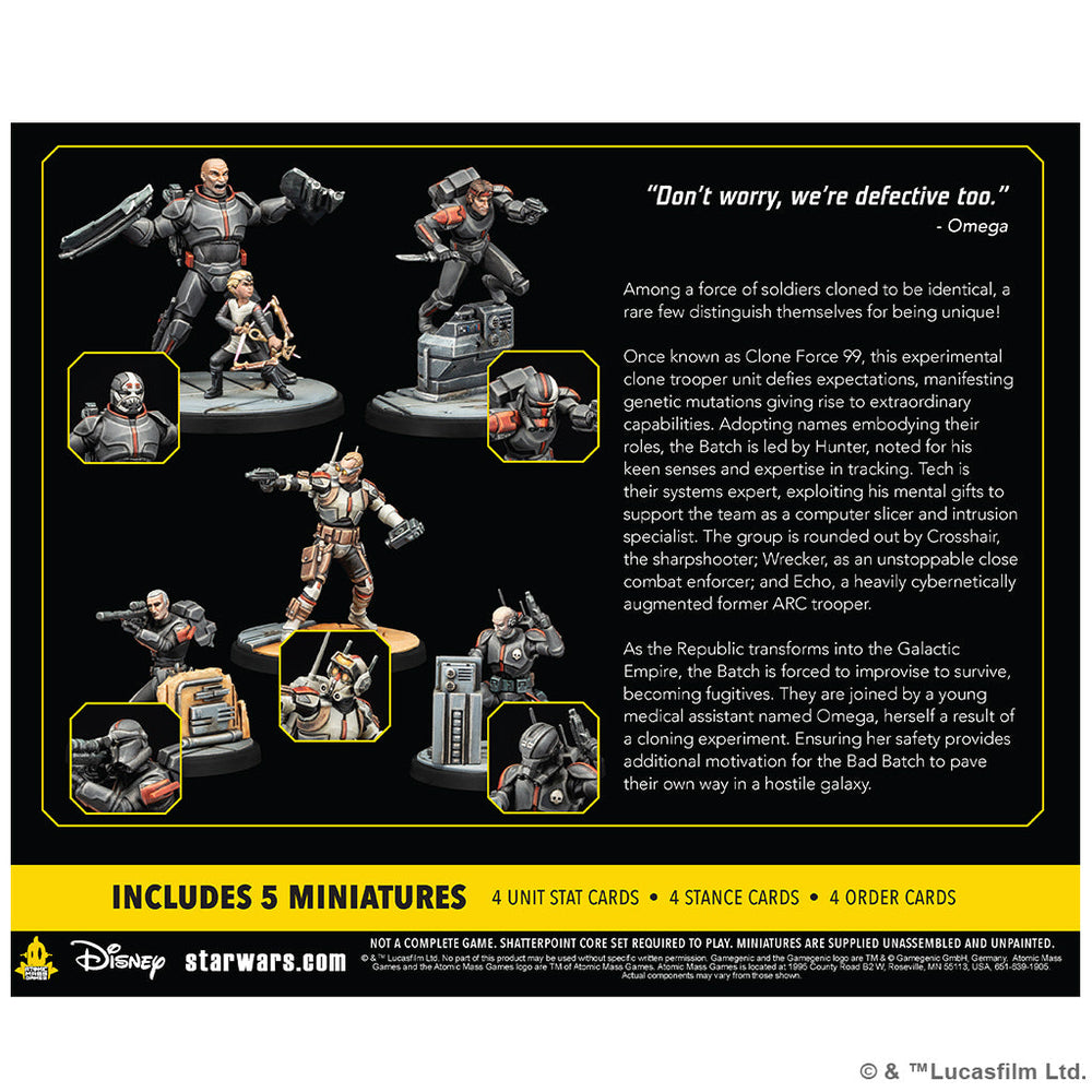 Star Wars Shatterpoint: Clone Force 99 Squad Pack (ONLINE ORDER ONLY)