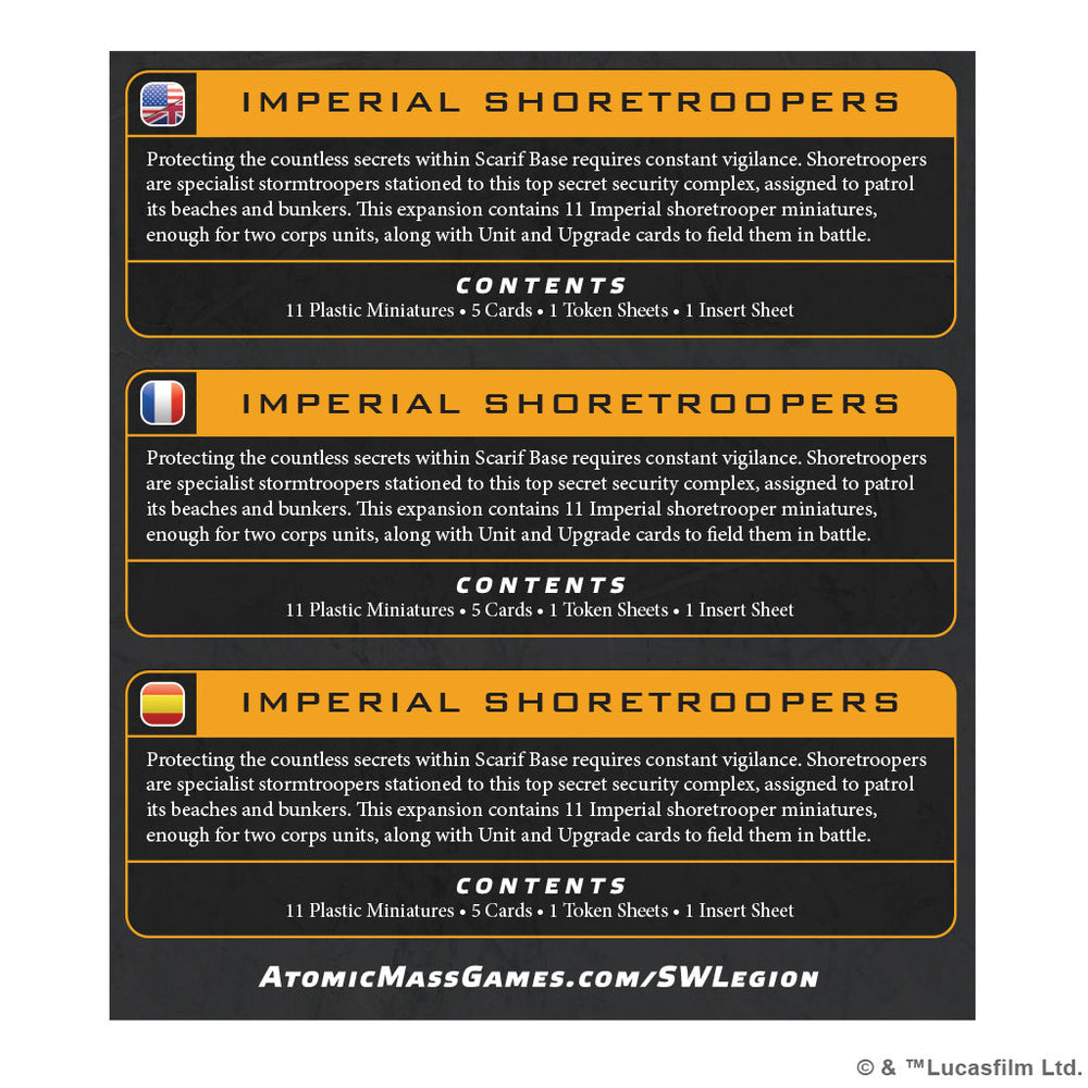 Star Wars: Legion - Imperial Shoretroopers