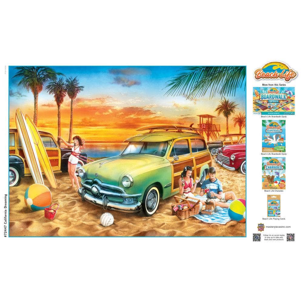 Beach Life - California Dreaming 1000 Piece Jigsaw Puzzle (ONLINE ORDER ONLY)