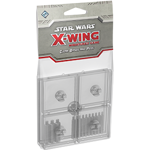 Star Wars X-Wing 1st Edition: Clear Bases and Pegs (ONLINE ORDER ONLY)